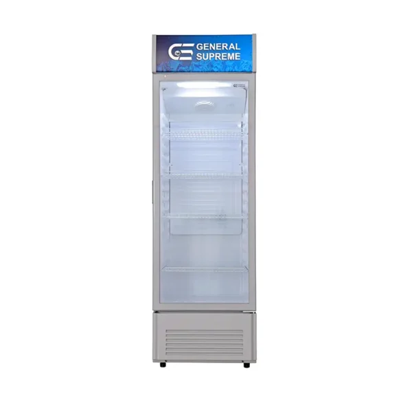 جنرال سوبريم , ثلاجة عرض باب واحد زجاجي ,338 لتر ,ابيض ,GS-352X