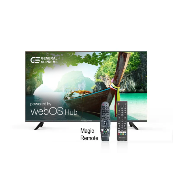 جنرال سوبريم شاشة 50 بوصه، فائقة الدقة (4K-UHD)، سمارت، نظام ويب او اس، ريموت ذكي