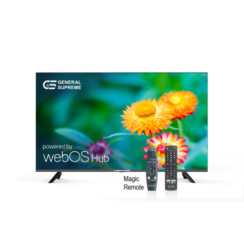 جنرال سوبريم شاشة 55 بوصه، فائقة الدقة (4K-UHD)، سمارت، نظام ويب او اس، ريموت ذكي