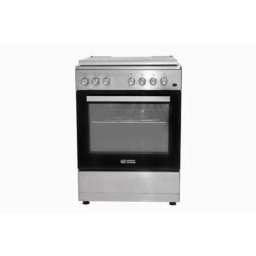 GS6060FGS,جنرال سوبريم, فرن غاز, 60*55 سم, 4 شعلات, امان كامل, ستيل, تركي
