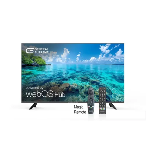 جنرال سوبريم شاشة 65 بوصه، فائقة الدقة (4K-UHD)، سمارت، نظام ويب او اس، ريموت ذكي