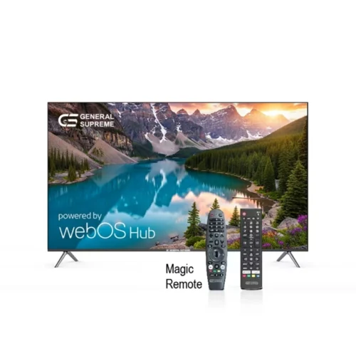 جنرال سوبريم شاشة 75 بوصه، فائقة الدقة (4K-UHD)، سمارت، نظام ويب او اس، ريموت ذكي
