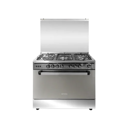 جنرال سوبريم , موقد طبخ غاز , مقاس 90*60 سم,       5 شعلات غاز , امان كامل ، ستيل ، GS9650FS