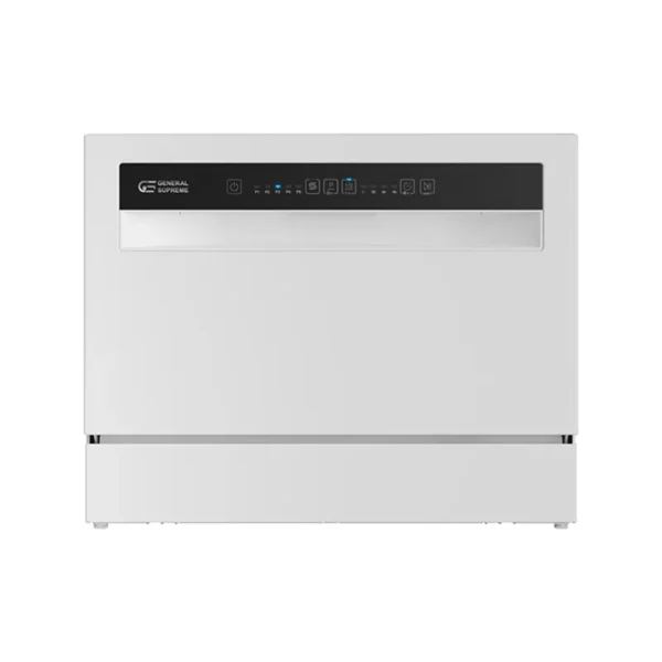 جنرال سوبريم غسالة صحون سطحية, 5 برامج, 6 أماكن, 1 رف, تجفيف إضافي,  أبيض. GSDWT6105WH