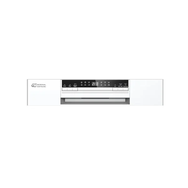 GSDW1536WGA_Panel.webp جنرال سوبريم غسالة صحون, 6 برامج, 15 مكان, 3 رف, خاصية فتح الباب التلقائي, خاصية الغسل المزدوج, اضاءة داخلية, ابيض.