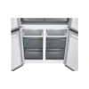 جنرال سوبريم ثلاجة (Kitchen Fit - Slot-In) دولابي اربع أبواب 16.5 قدم, 467 لتر، تقنية الأنفيرتر, زجاجي أسود لامع