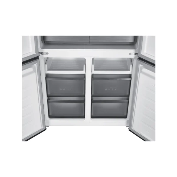 جنرال سوبريم ثلاجة (Kitchen Fit - Slot-In) دولابي اربع أبواب 16.5 قدم, 467 لتر، تقنية الأنفيرتر, زجاجي أسود لامع