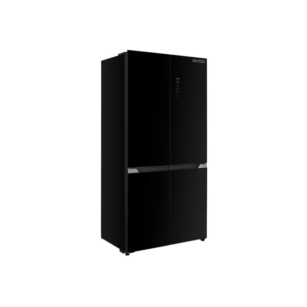 جنرال سوبريم ثلاجة (Kitchen Fit - Slot-In) دولابي اربع أبواب 16.5 قدم, 467 لتر، تقنية الأنفيرتر, زجاجي أسود لامع