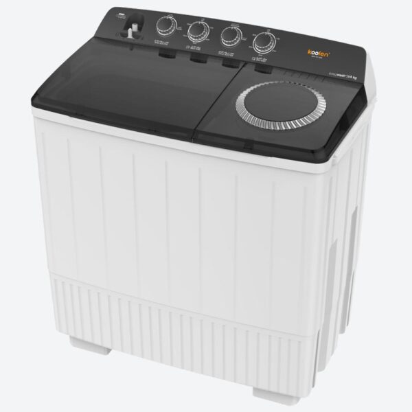 Koolen KOOLEN TWIN TOP SEMI AUTOMATIC WASHING MACHINE WHITE 14 KG